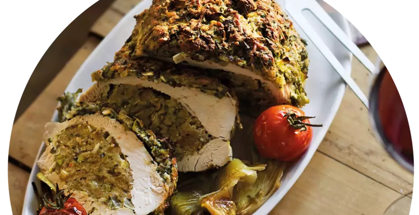 Putenbraten mit Kräuterkruste Putenbraten mit Kräuterkruste