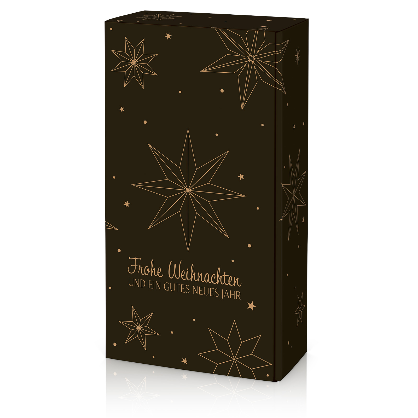 Präsentkarton Weihnachtssterne 2er   Präsentkarton Weihnachtssterne 2er