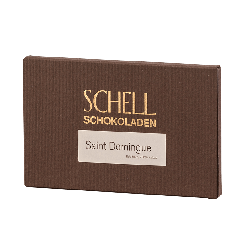 Eine Tafel Schell Schokolade Saint Domingue