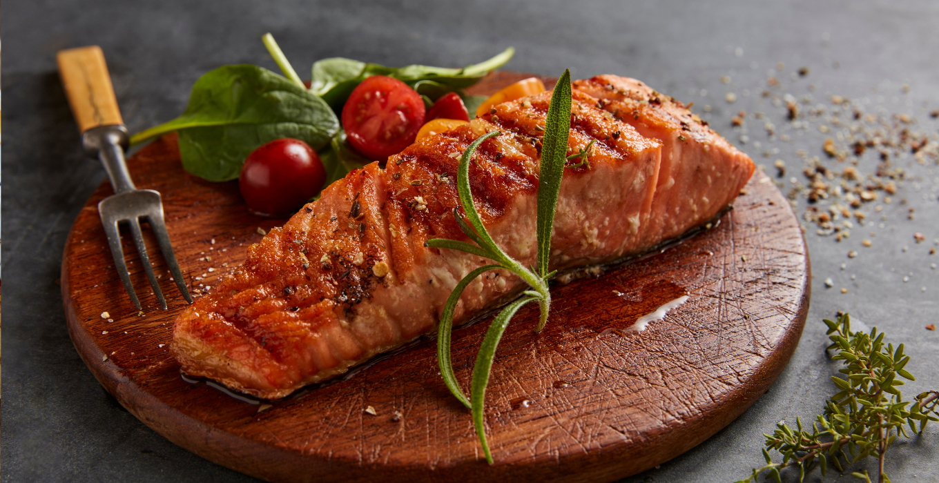 Gegrillter Lachs