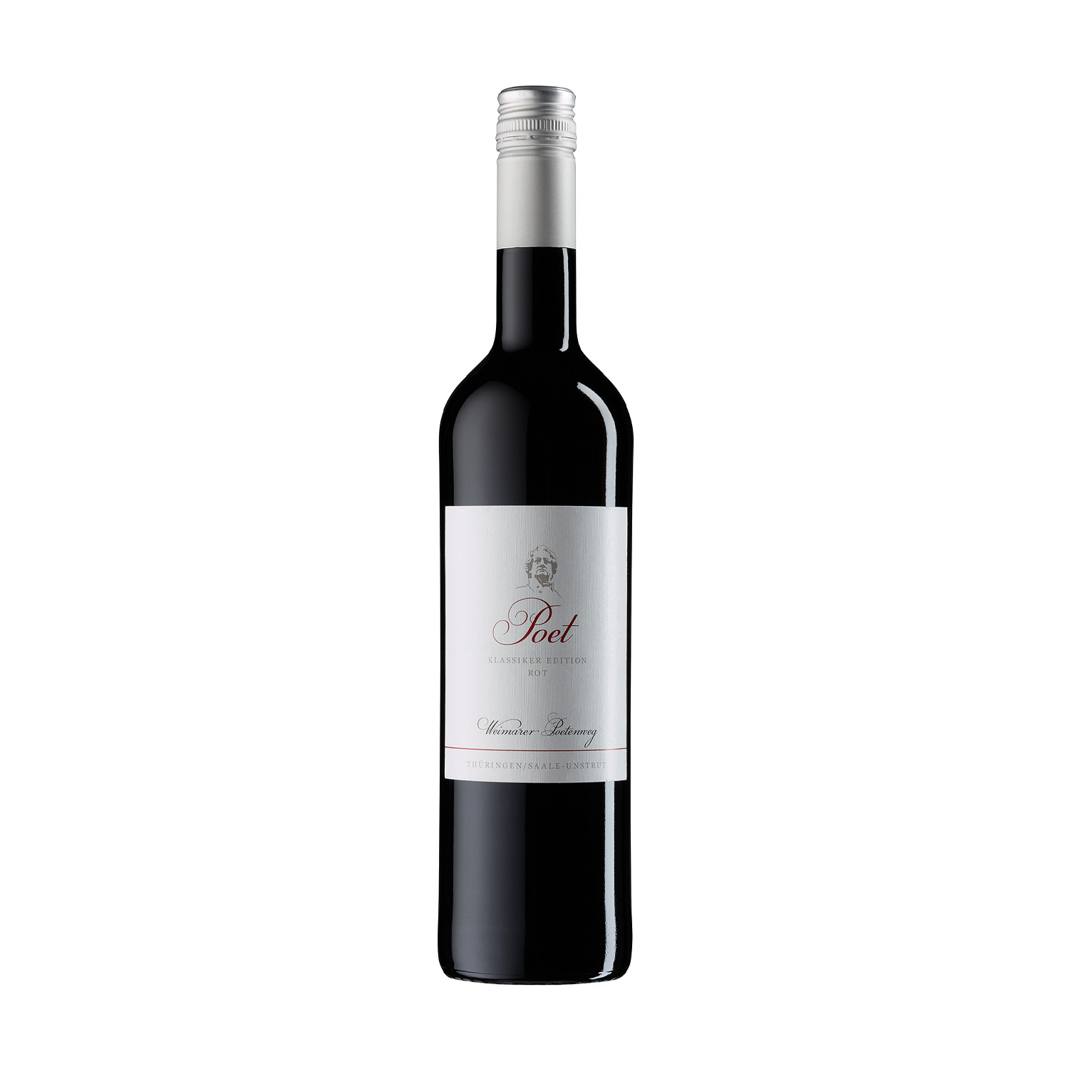 Poet rot trocken Deutscher Qualitätswein 0,75l Eine 0,75 Liter fruchtbetonte Cuvée Flasche Poet Rot trocken ausgebaut
