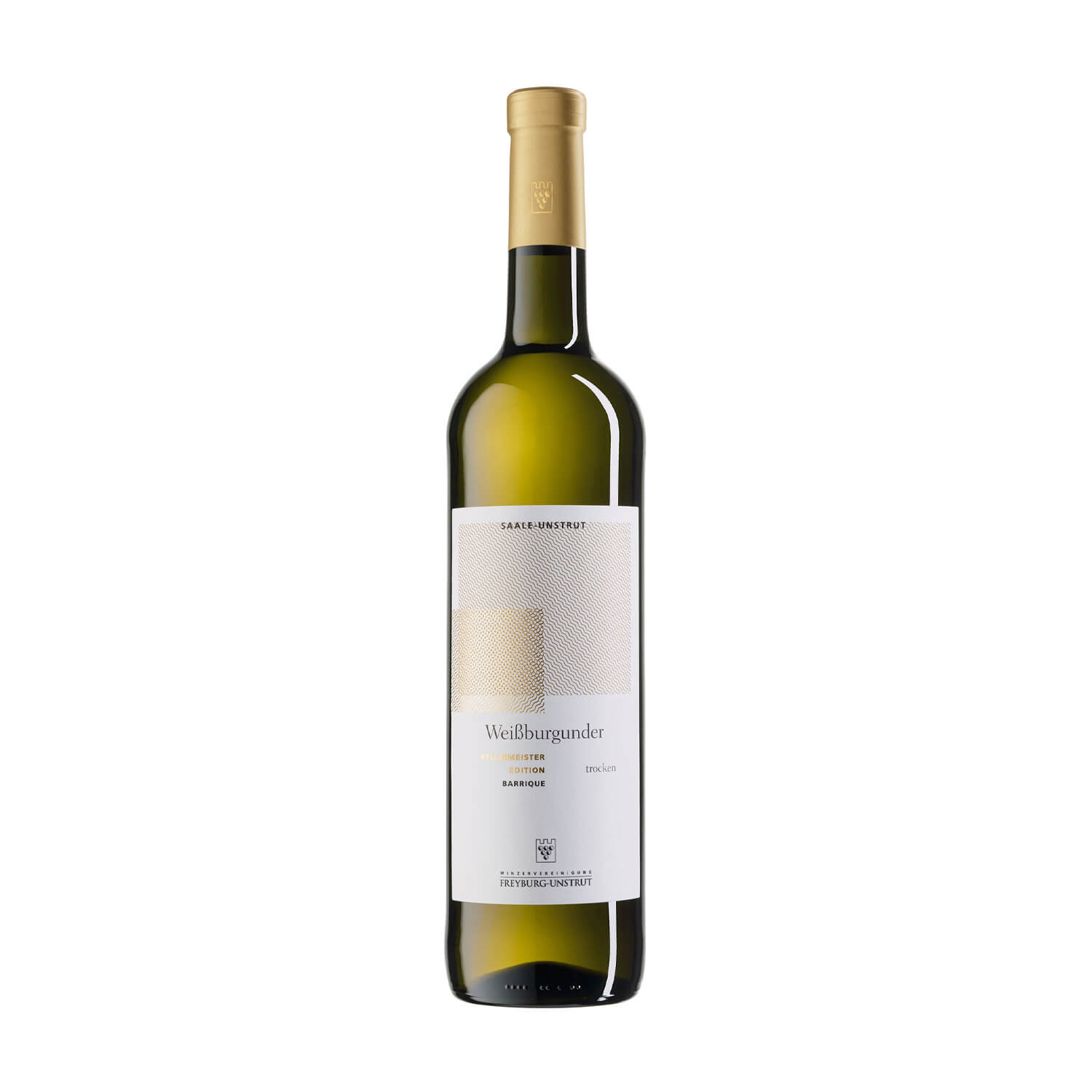 Weißburgunder Barrique trocken 2024 Spätlese Deutscher Prädikatswein 0,75l  Eine 0,75 Liter Flasche Weißwein Weißburgunder Barrique Spätlese trocken ausgebaut