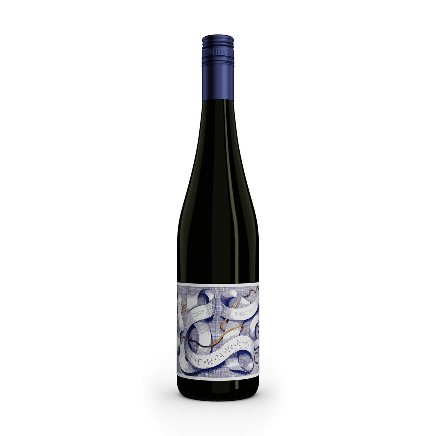 Pinot Noir "Fernweh" trocken 2022 Deutscher Qualitätswein 0,75l   Eine 0,75 Liter Flasche Rotwein Pinot Noir Fernweh