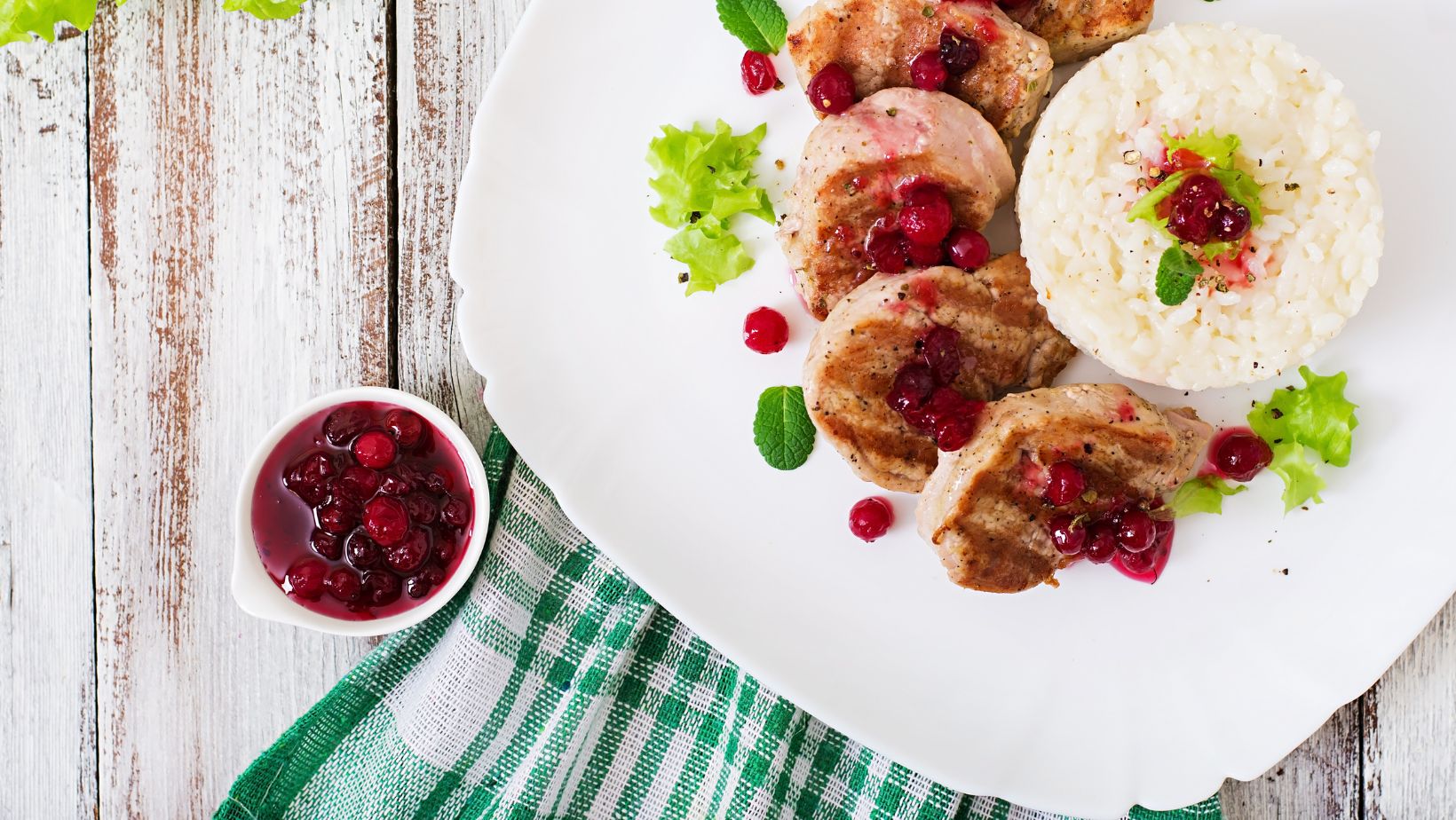 Schweinemedaillons in Cranberrysauce