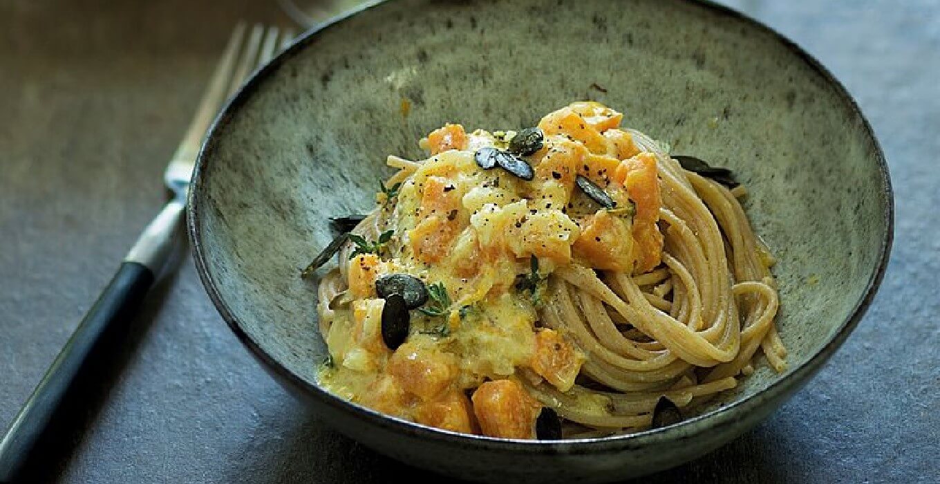 Pasta mit Kürbissauce